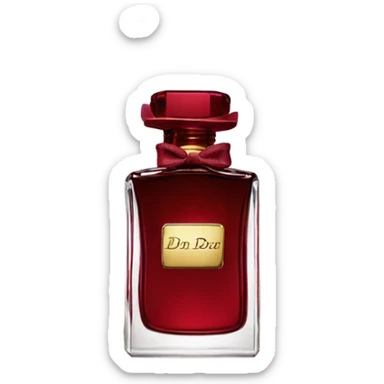 Dark red Dior parfum  sticker