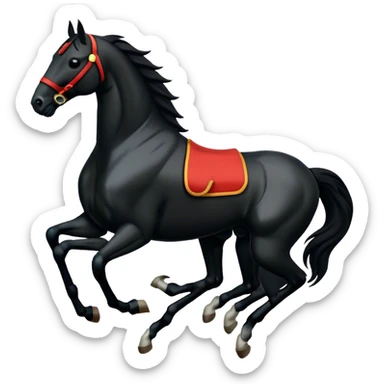  blackhorse racing horse sticker