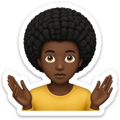 now give them a black afro sticker