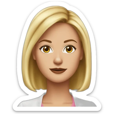 Margo Robbie wolf of Wall Street sticker