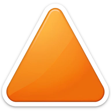 Orange triangle sticker