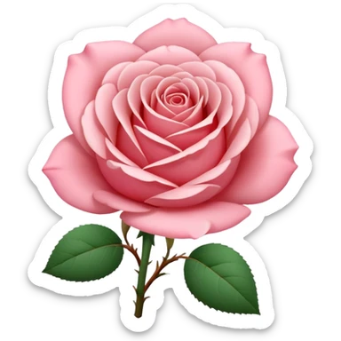 rose shape flower, no stem, no leaves, now make THE FLOWER WHITE MAKE IT ALL WHITE  sticker