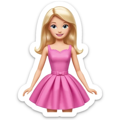 barbie toy sticker