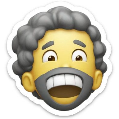 Riendo_ y tapándose la boca sticker