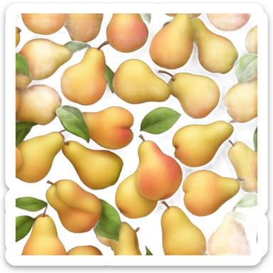 Peaches and pears ￼ sticker