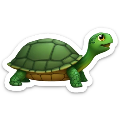 a sunburnt turtle sticker