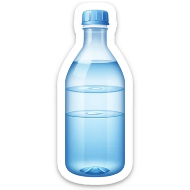 bottle of water upside down sticker