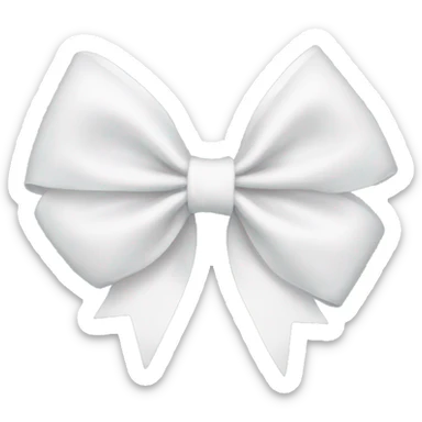 white bow sticker