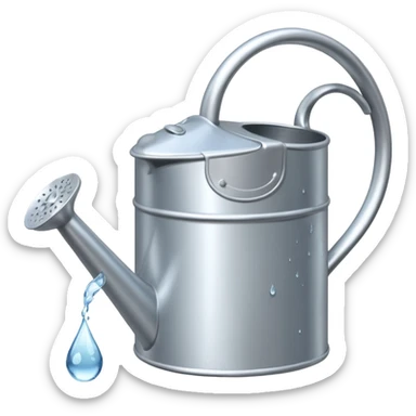 watering can with water coming from it sticker