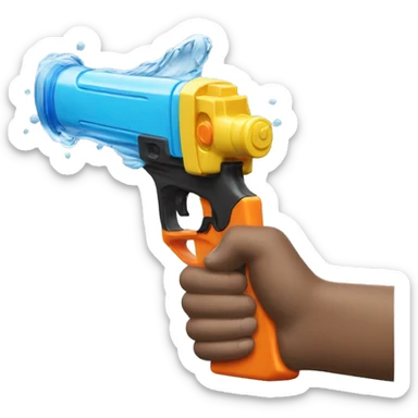 Water Gun shooting  sticker