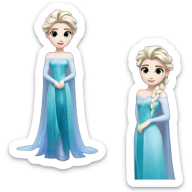 Elsa ice magical ice powers sticker