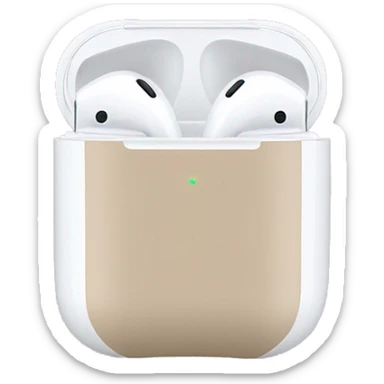 Airpods beige sticker