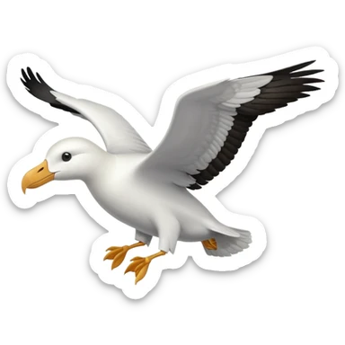 Albatross flying sticker