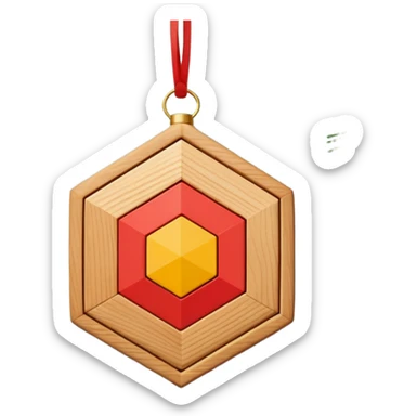 scandi style christmas ornament  sticker