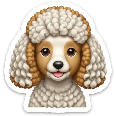 Perro caniche sticker