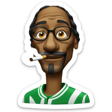 Snoop dogg smoking sticker