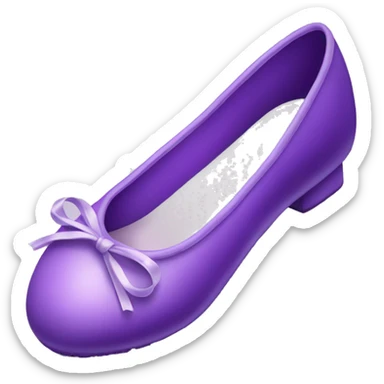 Purple ballerina shoes sticker
