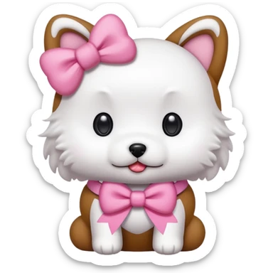 Hellow kity dog sticker