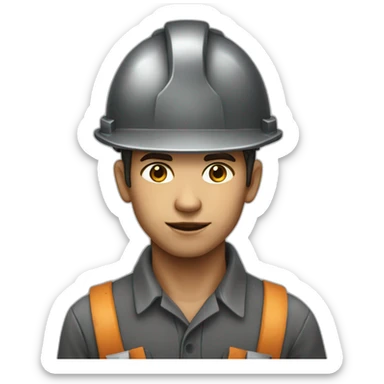 Miner Young North of France Dirty face sticker