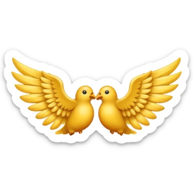 Wings right and left sticker