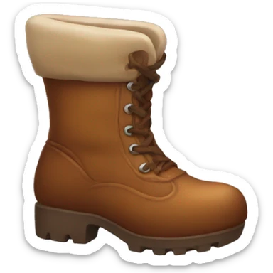 Brown moonboots sticker