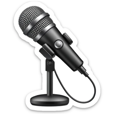 Podcast Microphone sticker