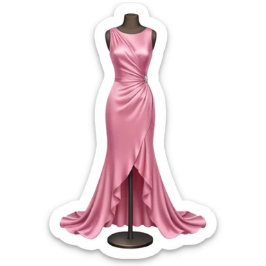 dress mannequin with pink dress sticker