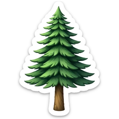 pine tree sticker