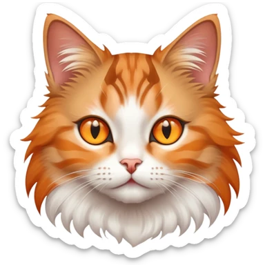 A cat with star eyes  sticker