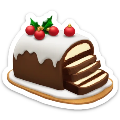 Buche de Noel cake sticker