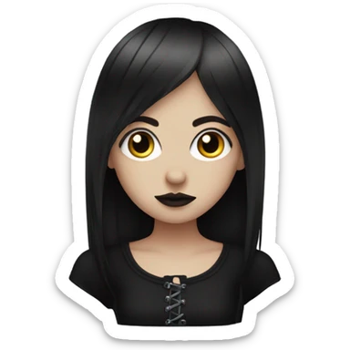 Goth girl sticker