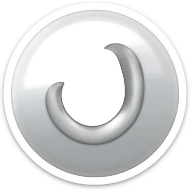 runder kreis mit einem haken innen drinnen sticker