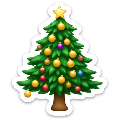 Christmas tree sticker