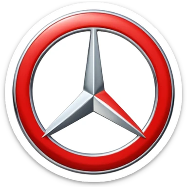 Make Mercedes logo sticker