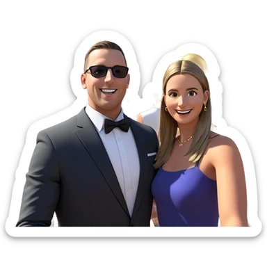 outdoor formal gathering with friends sticker