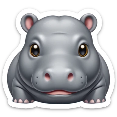 A Pygmy hippo  sticker