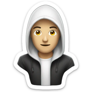 white hacker sticker