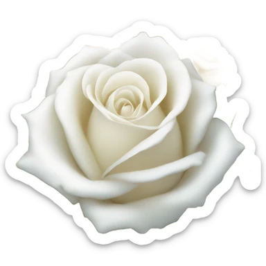 white rose boquet sticker
