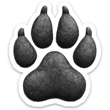 paw,remove background sticker