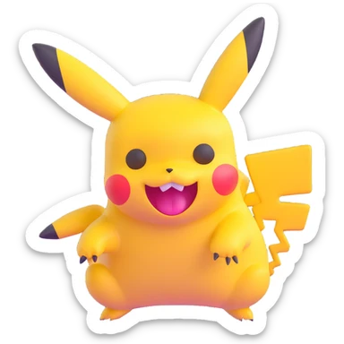 creepy Pikachu sticker