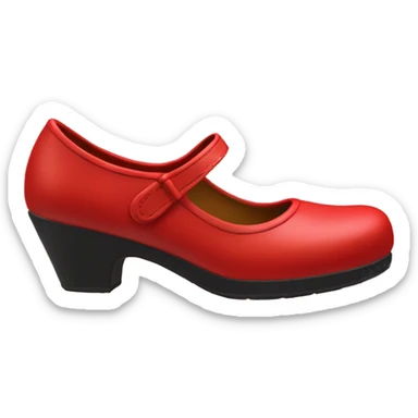 red carel alice mary jane shoe sticker