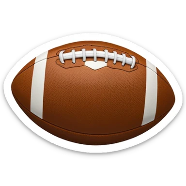 Football missing a field goal sticker