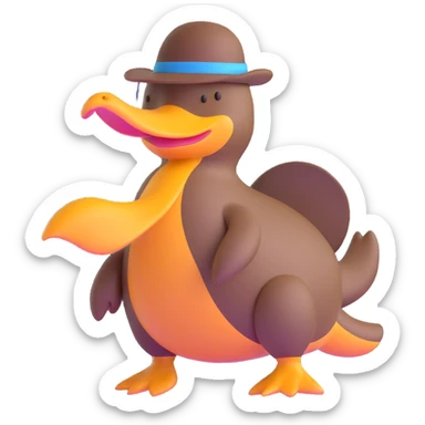 platypus bill sticker