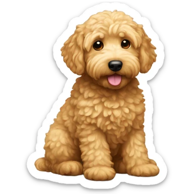 Mini golden doodle  sticker