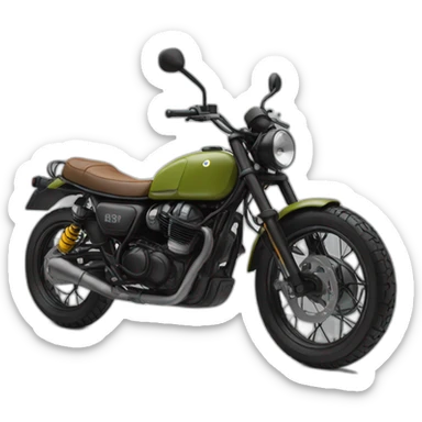 Scrambler kaki sticker