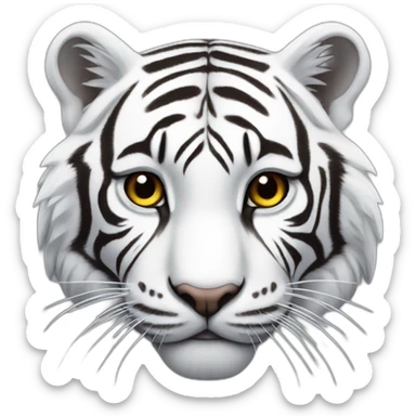 white-tiger sticker