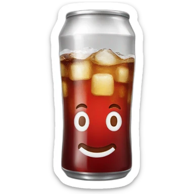 Vintage glass Diet coke sticker