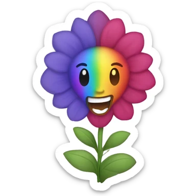 lesbian flower sticker