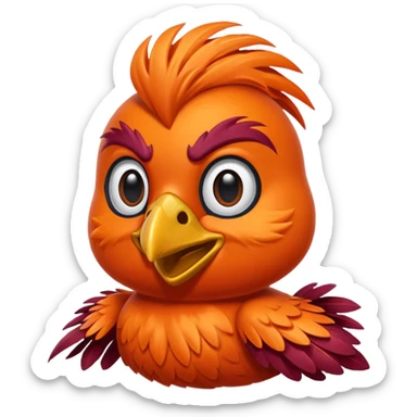 virginia tech mascot sticker