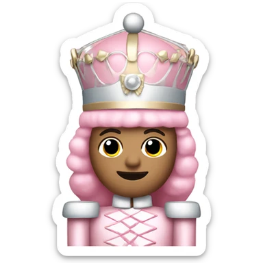 Light pink nutcracker sticker